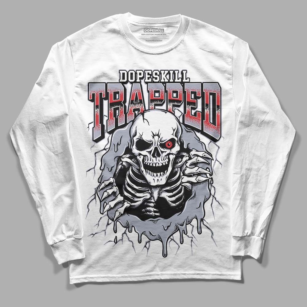 Bred Reimagined 4s DopeSkill Long Sleeve T-Shirt Trapped Halloween Graphic
