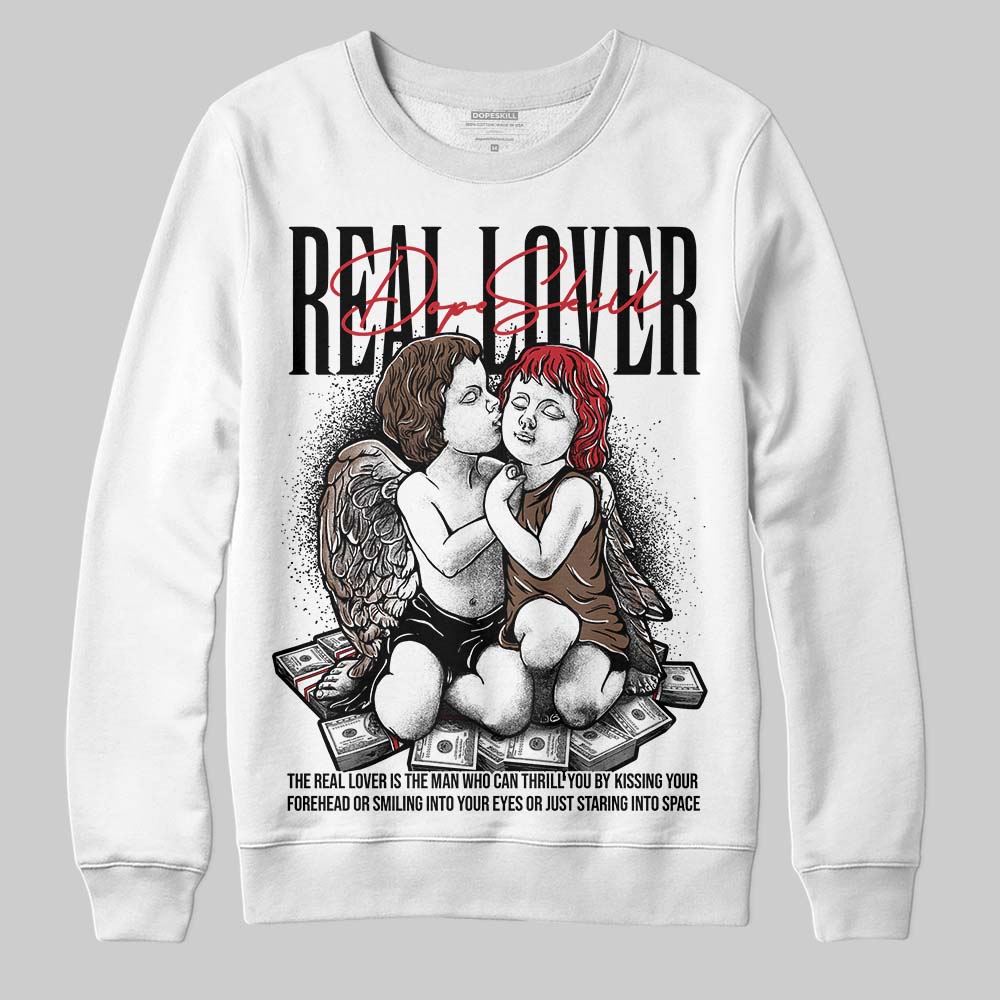 Olive 9s DopeSkill Sweatshirt Real Lover Graphic