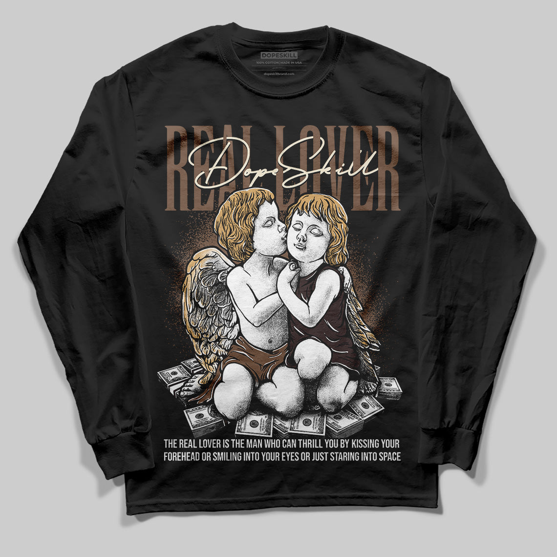 Earth 5s DopeSkill Long Sleeve T-Shirt Real Lover Graphic