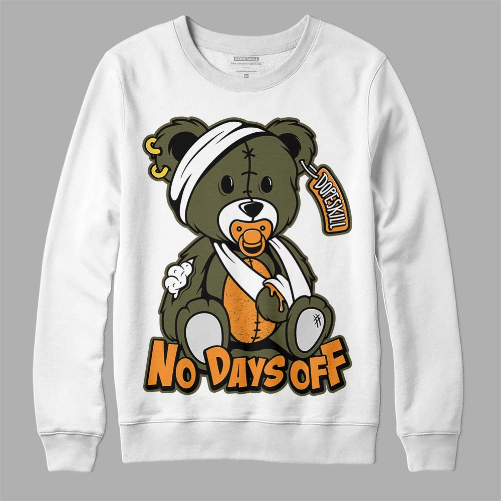 Olive 5s DopeSkill Sweatshirt Hurt Bear Graphic