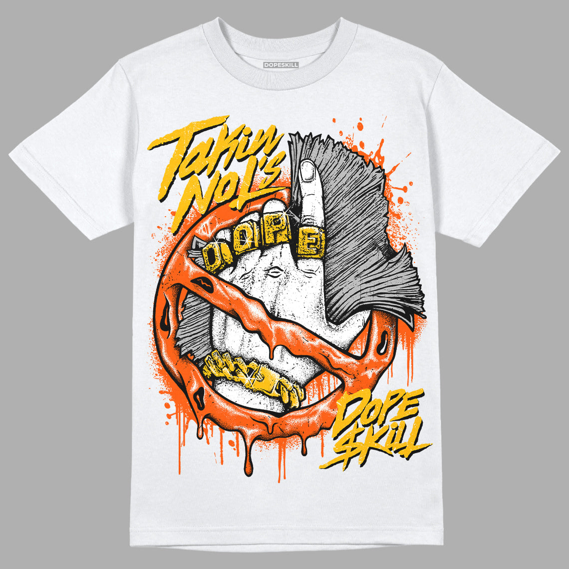 Orange Milk DopeSkill T-Shirt Takin No L's Graphic