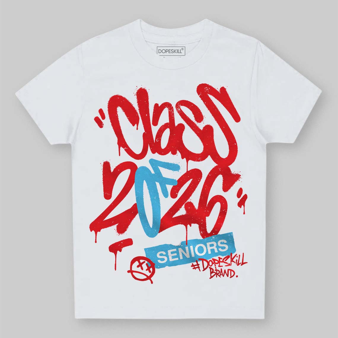 Red Collection DopeSkill Toddler Kids T-shirt Class of 2026 Graphic