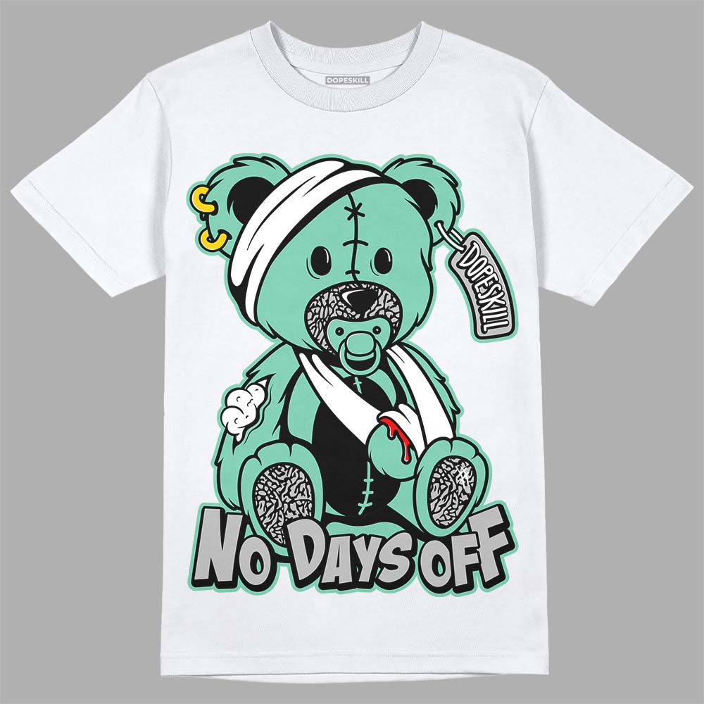 Green Glow 3s DopeSkill T-Shirt Hurt Bear Graphic