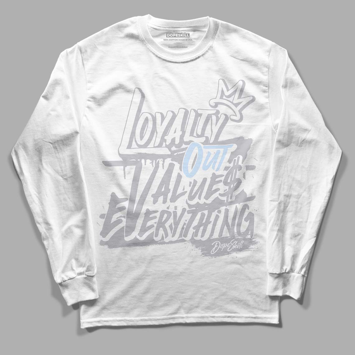 Cement Grey 11s DopeSkill Long Sleeve T-Shirt LOVE Graphic