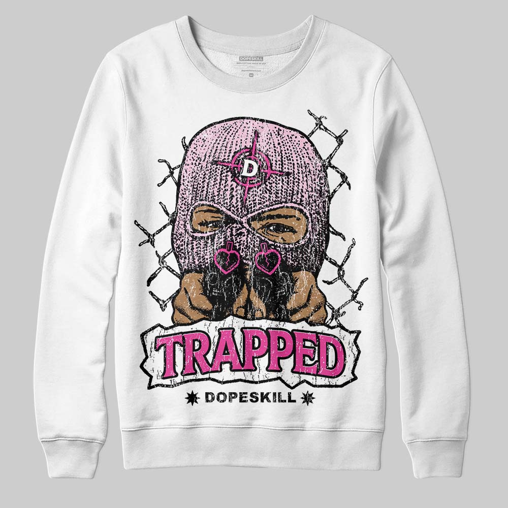 Pink Collection DopeSkill Sweatshirt New Trapped Graphic