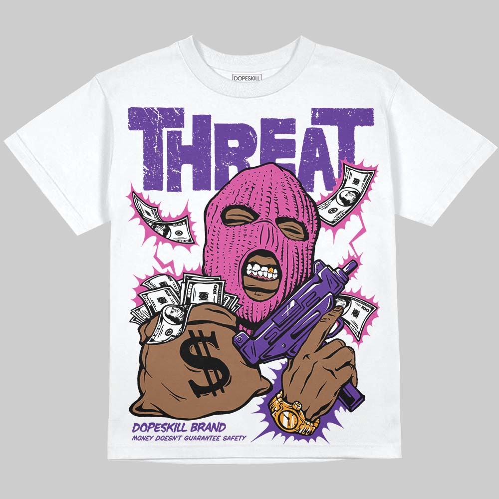 PURPLE Collection DopeSkill Oversize Print T-Shirt Under Threat Graphic