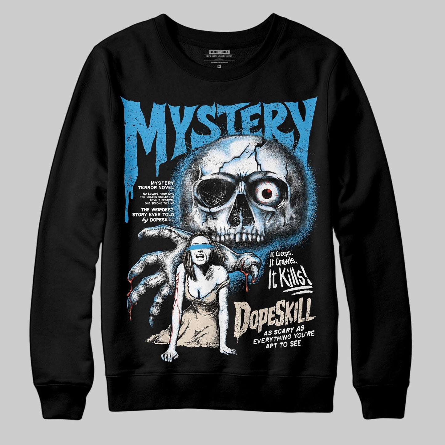 UNC Reimagined 1s DopeSkill Sweatshirt Mystery Ghostly Grasp Graphic