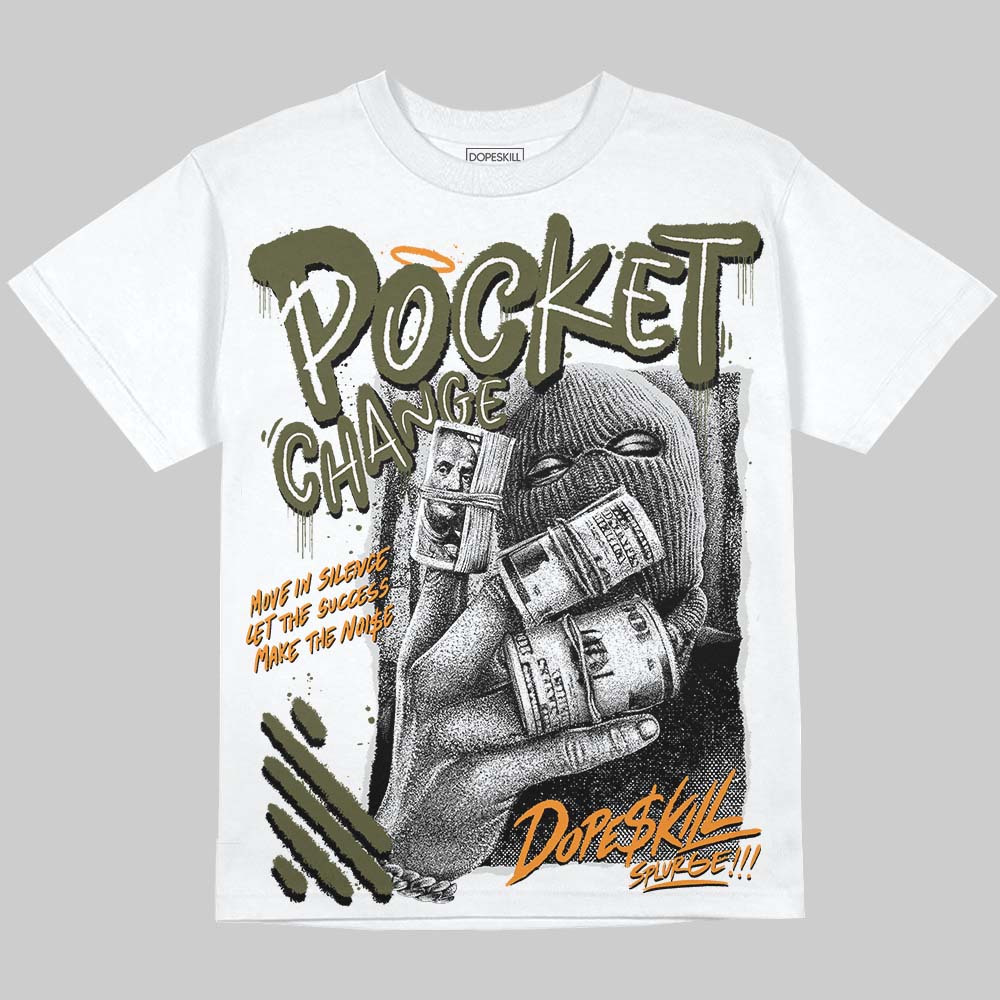 Olive 5s DopeSkill Oversize Print T-Shirt Pocket Change Graphic