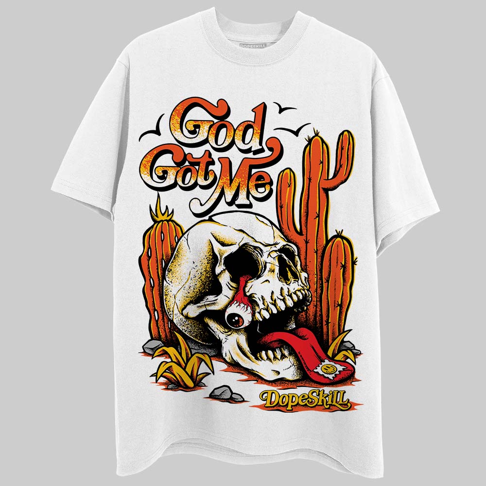 Orange Milk DopeSkill T-Shirt God Got Me Graphic