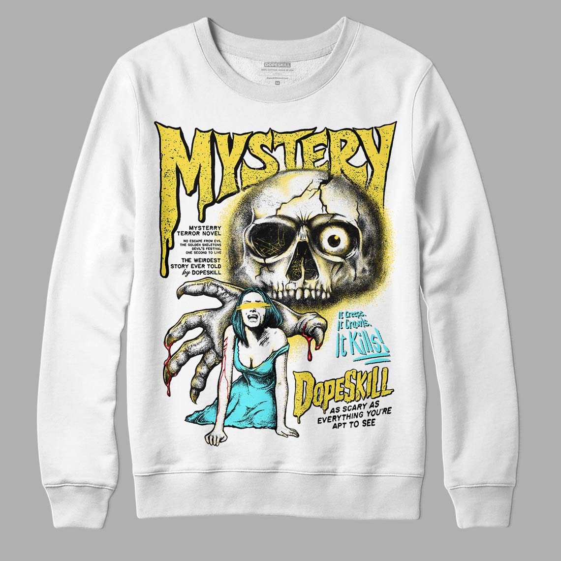 Aqua 5s DopeSkill Sweatshirt Mystery Ghostly Grasp Graphic