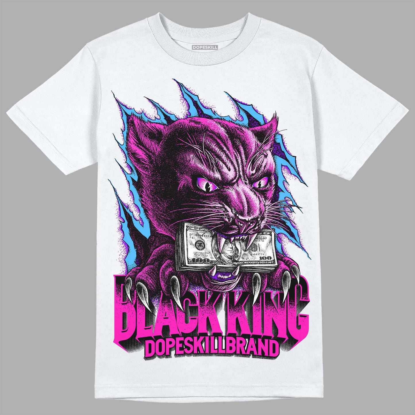 Dunk Low Active Fuchsia DopeSkill T-Shirt Black King Graphic