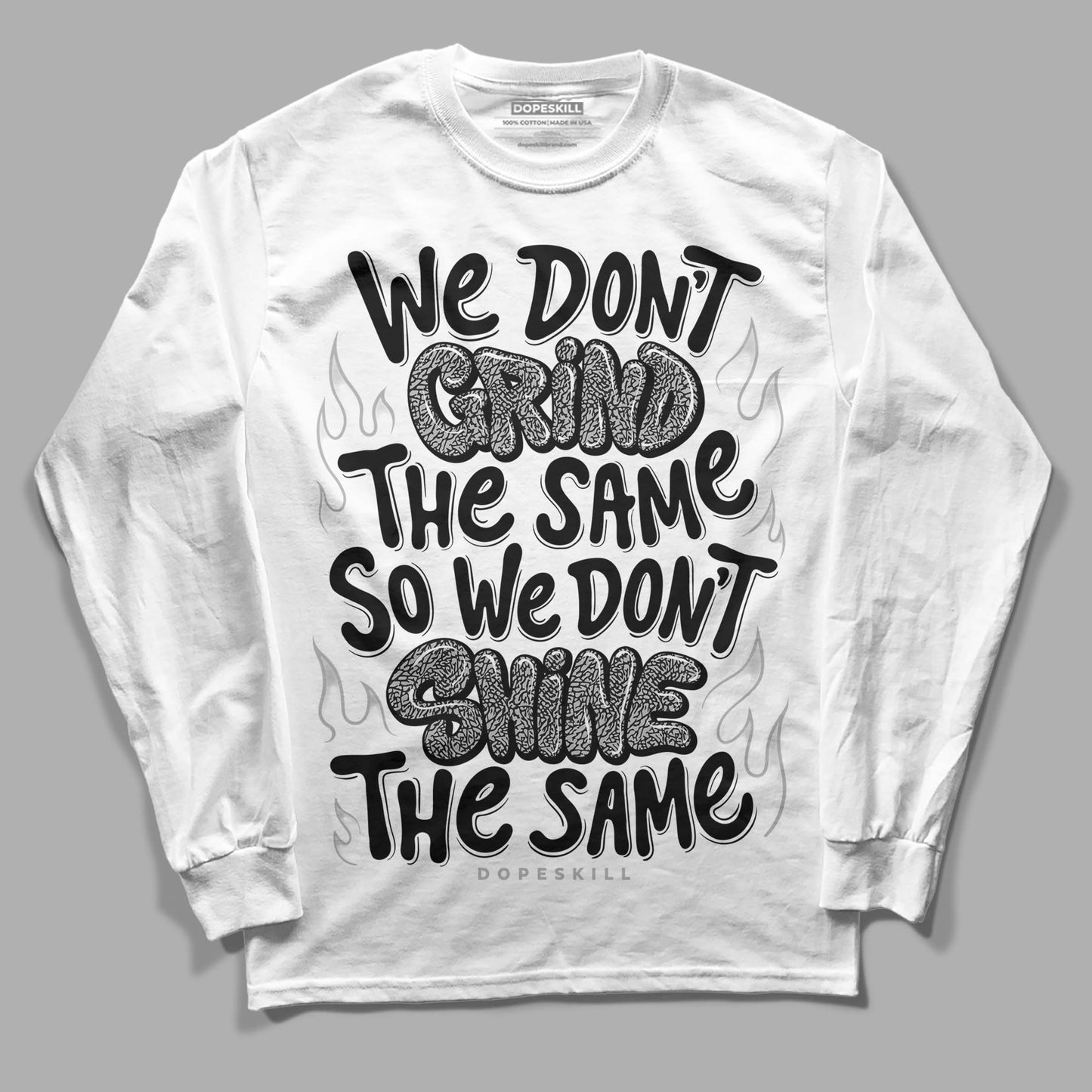 Off Noir 3s DopeSkill Long Sleeve T-Shirt Grind Shine Graphic