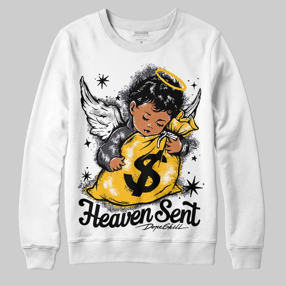 Black Cat 3s DopeSkill Sweatshirt Heaven Sent Graphic
