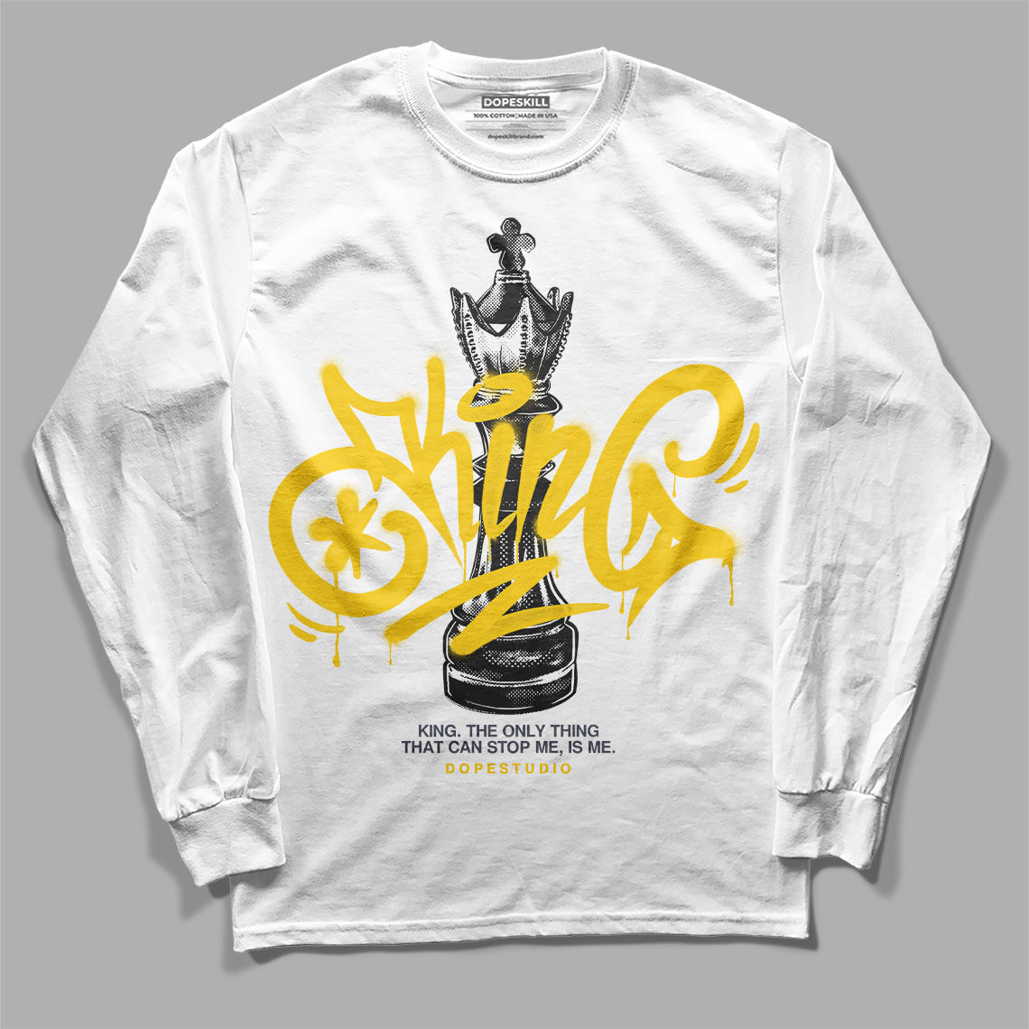 Lightning 4s DopeSkill Long Sleeve T-Shirt King Chess Graphic