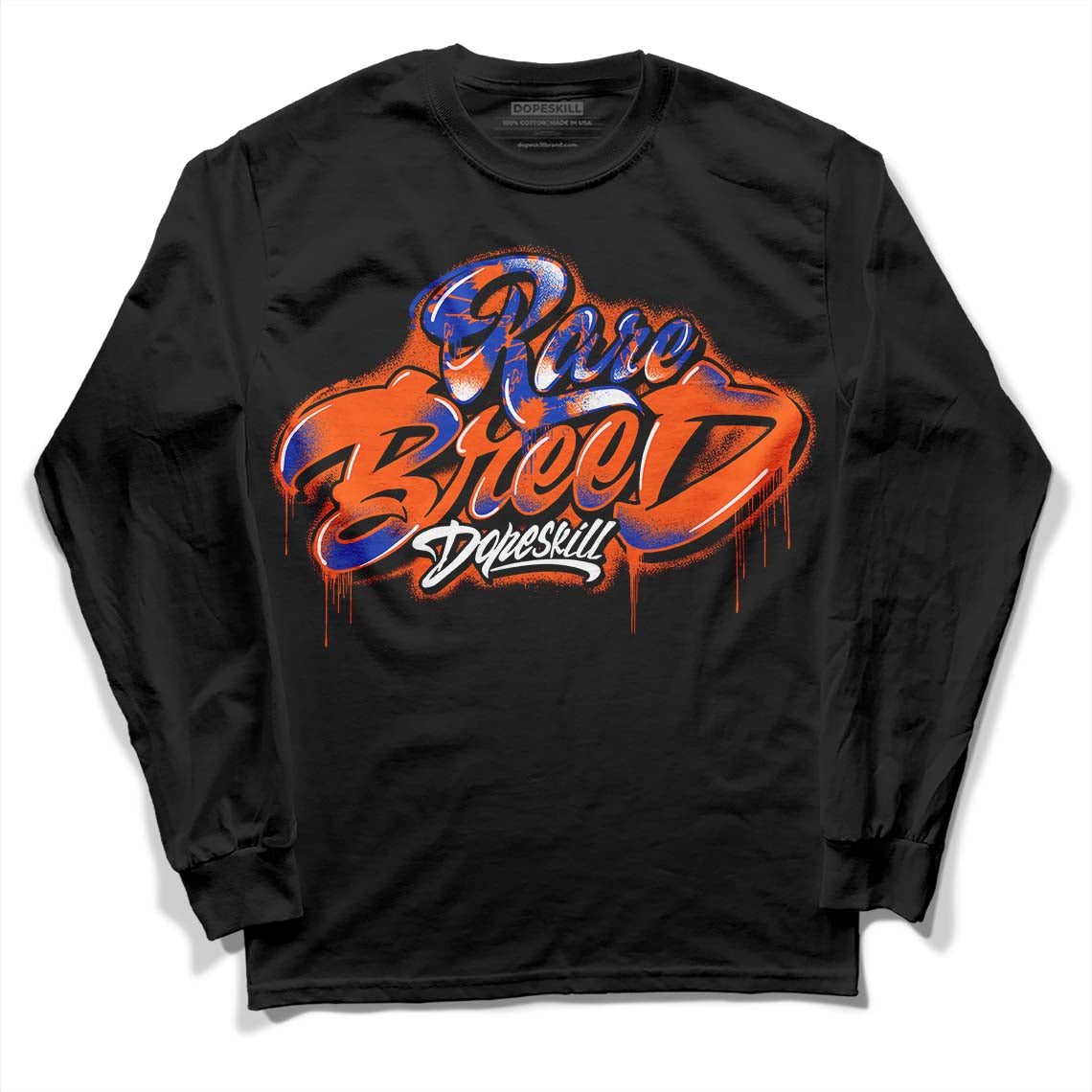 Dunk Low Futura Orange Blaze DopeSkill Long Sleeve T-Shirt Rare Breed Type Graphic