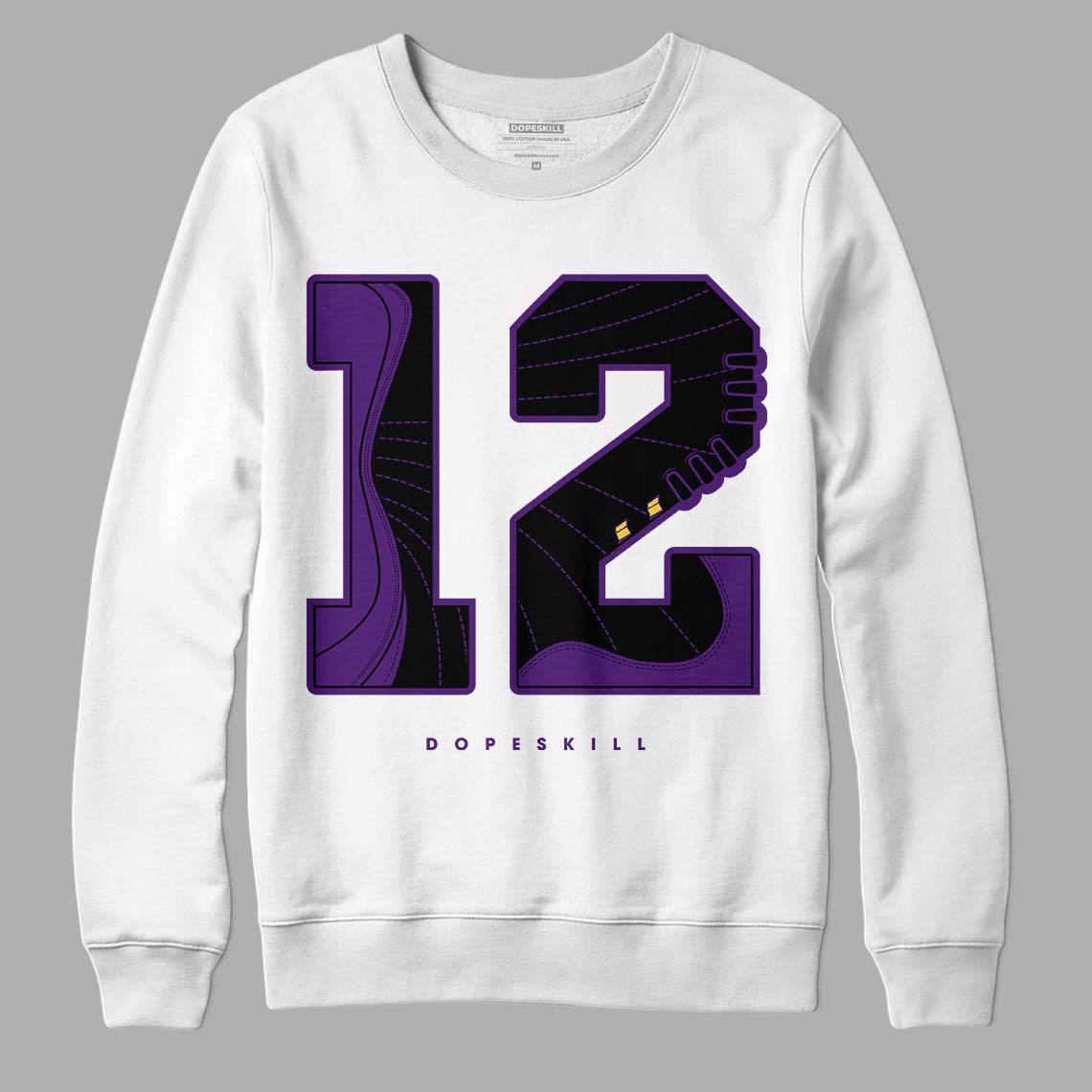 Field Purple 12s DopeSkill Sweatshirt No.12 Graphic