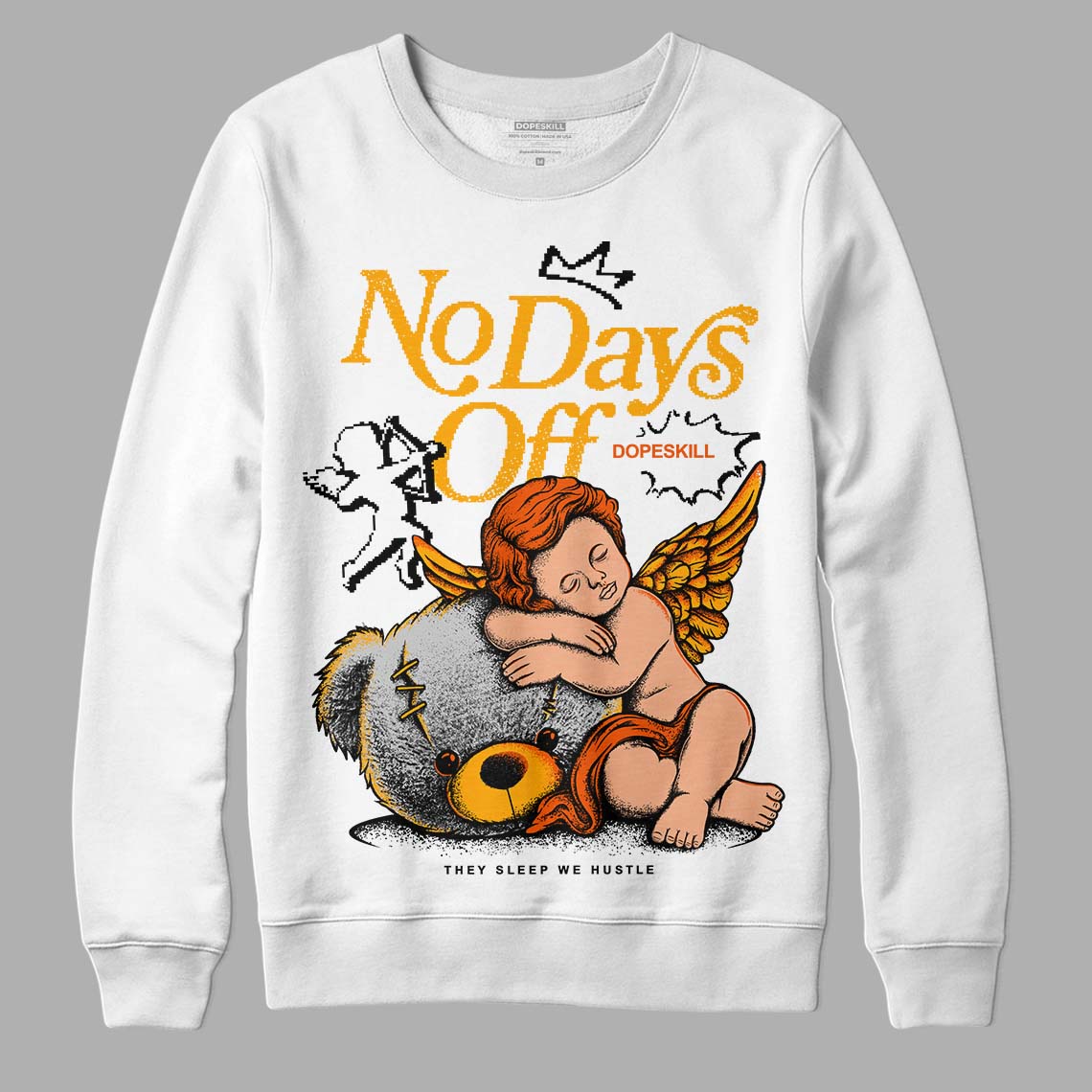 Black Taxi 12s DopeSkill Sweatshirt New No Days Off Graphic