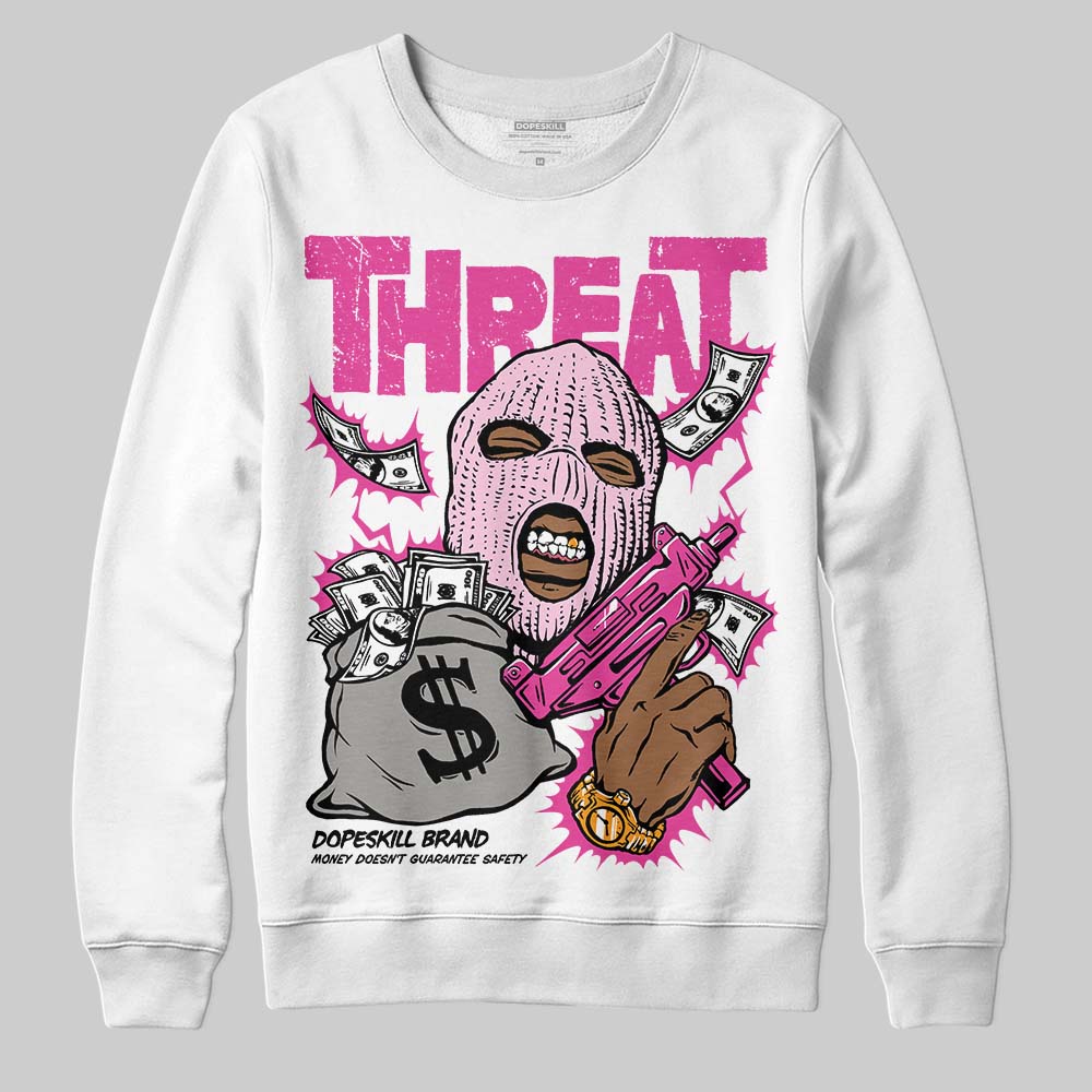 Triple Pink Dunk DopeSkill Sweatshirt Under Threat Graphic