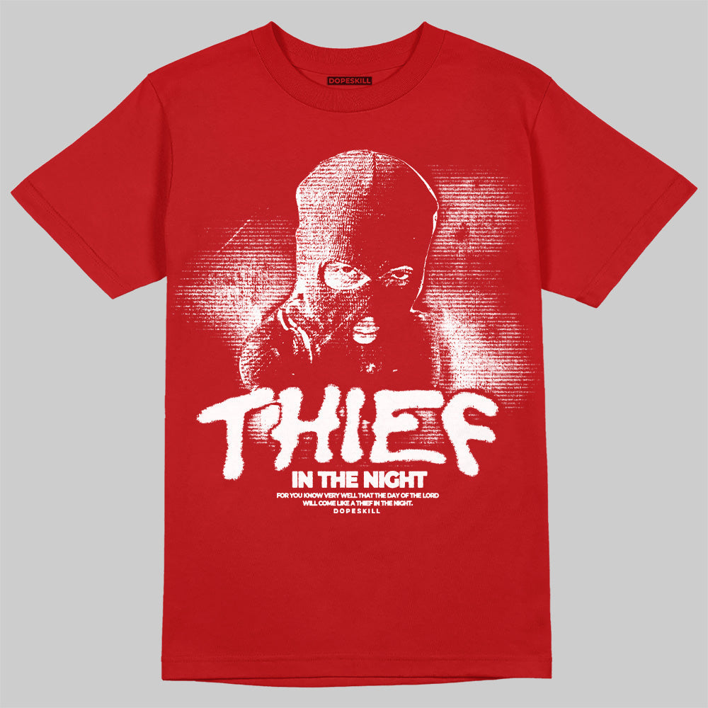Cherry 11s DopeSkill T-Shirt Thief In The Night Graphic
