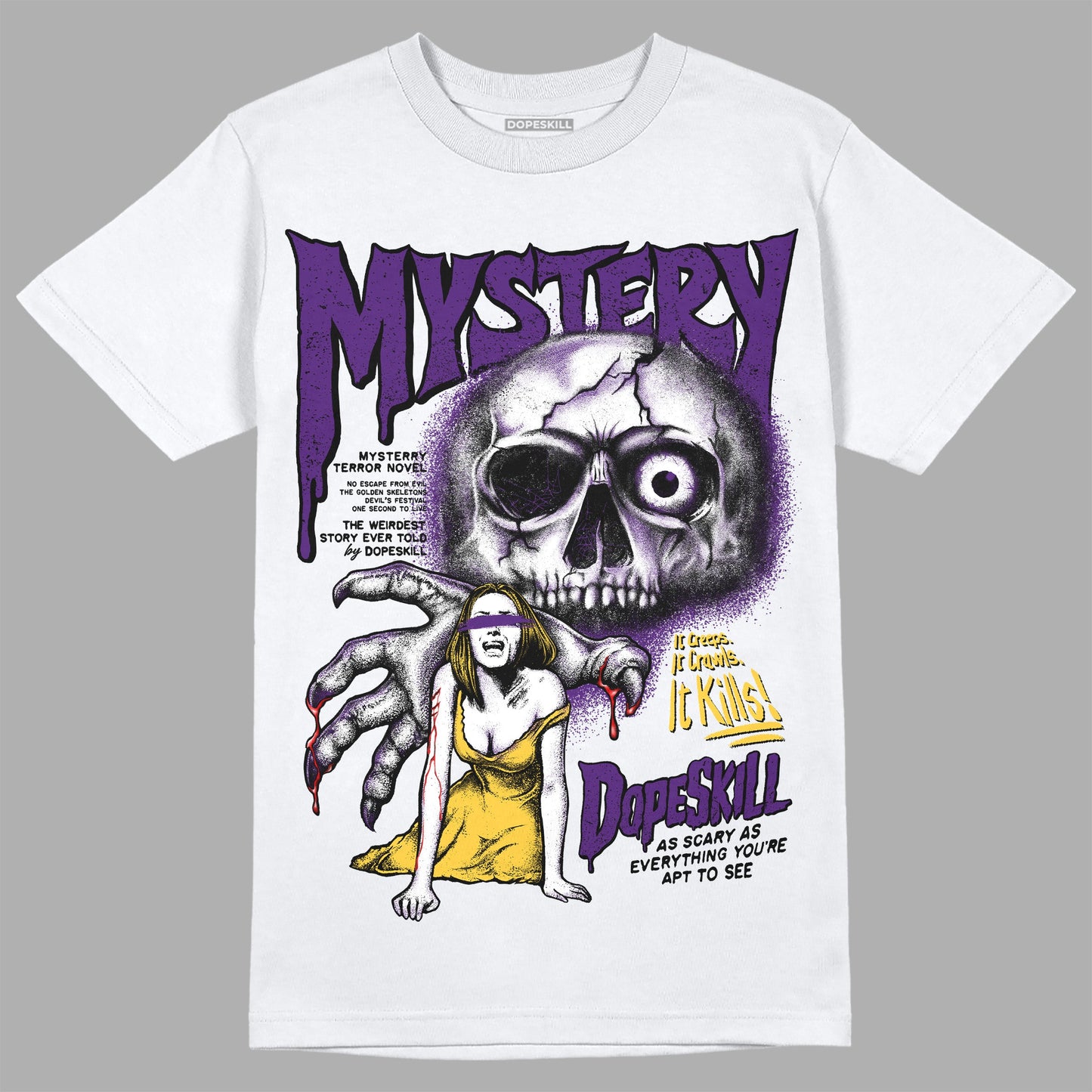 Field Purple 12s DopeSkill T-Shirt Mystery Ghostly Grasp Graphic