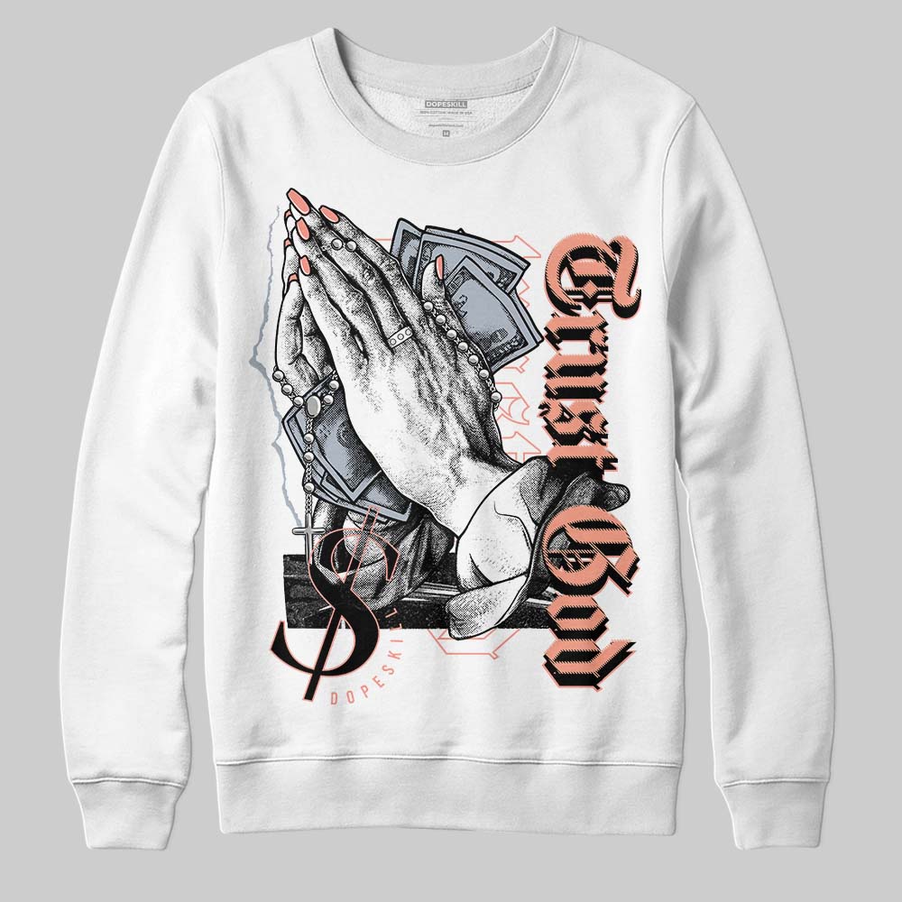 Crimson Bliss 5s DopeSkill Sweatshirt Trust God Graphic