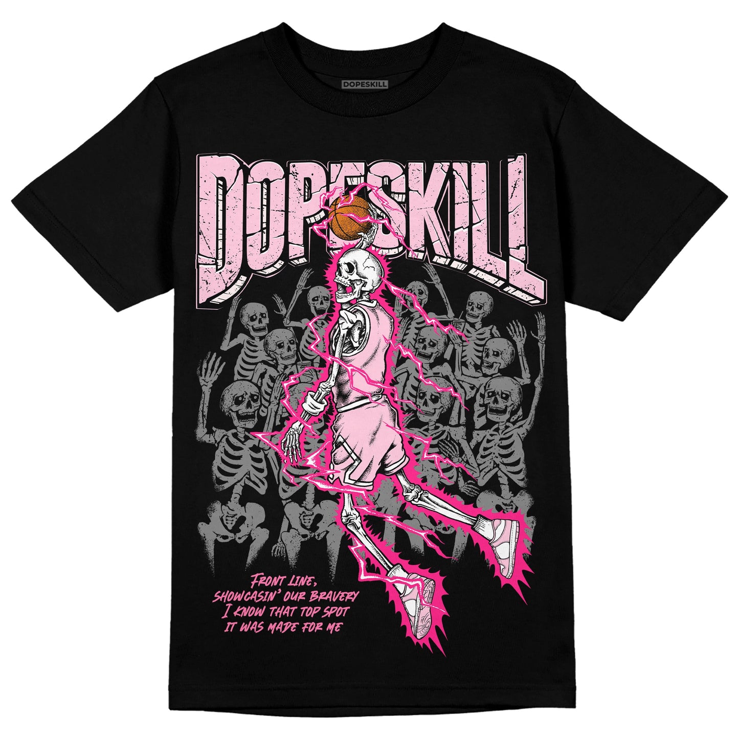 Dunk Low Pink Foam DopeSkill T-Shirt Thunder Dunk Graphic