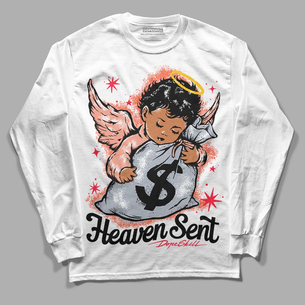 Crimson Bliss 5s DopeSkill Long Sleeve T-Shirt Heaven Sent Graphic