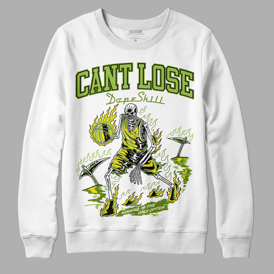 Dunk Low 'Chlorophyll' DopeSkill Sweatshirt Cant Lose Graphic