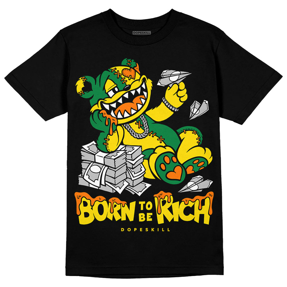 Dunk Reverse Brazil DopeSkill T-Shirt Born To Be Rich Graphic