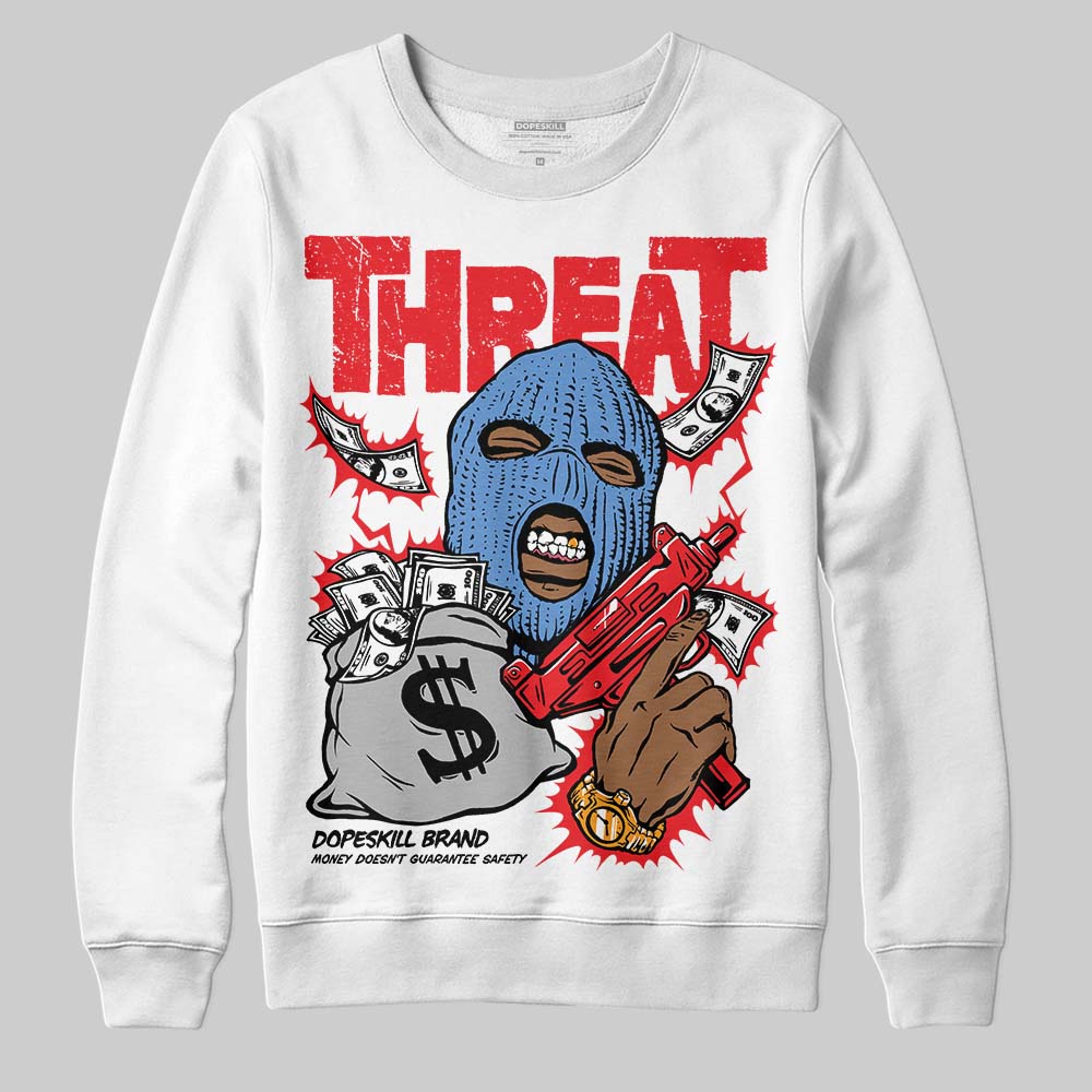 Cherry 11s DopeSkill Sweatshirt Under Threat Graphic