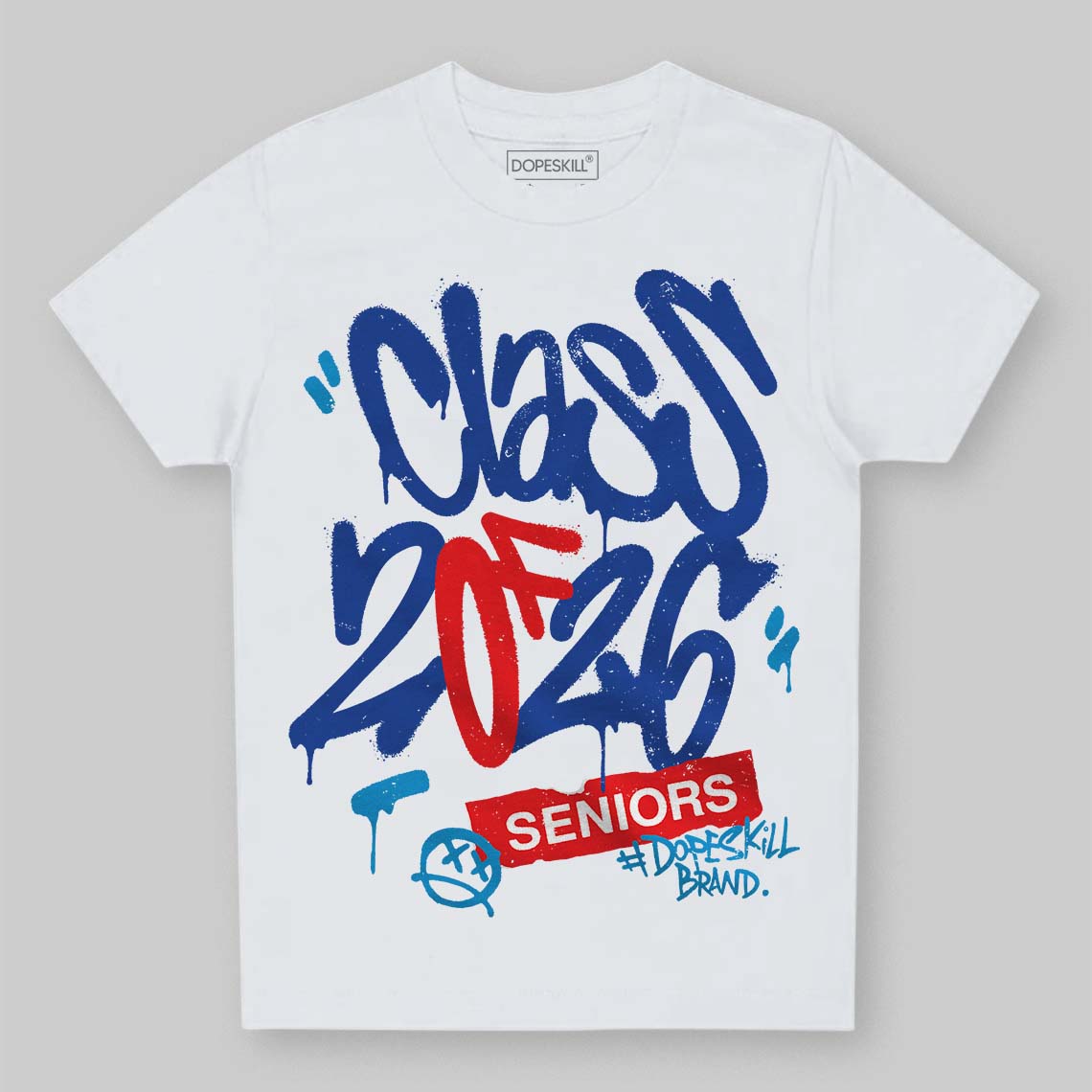 Royal Blue Collection DopeSkill Toddler Kids T-shirt Class of 2026 Graphic