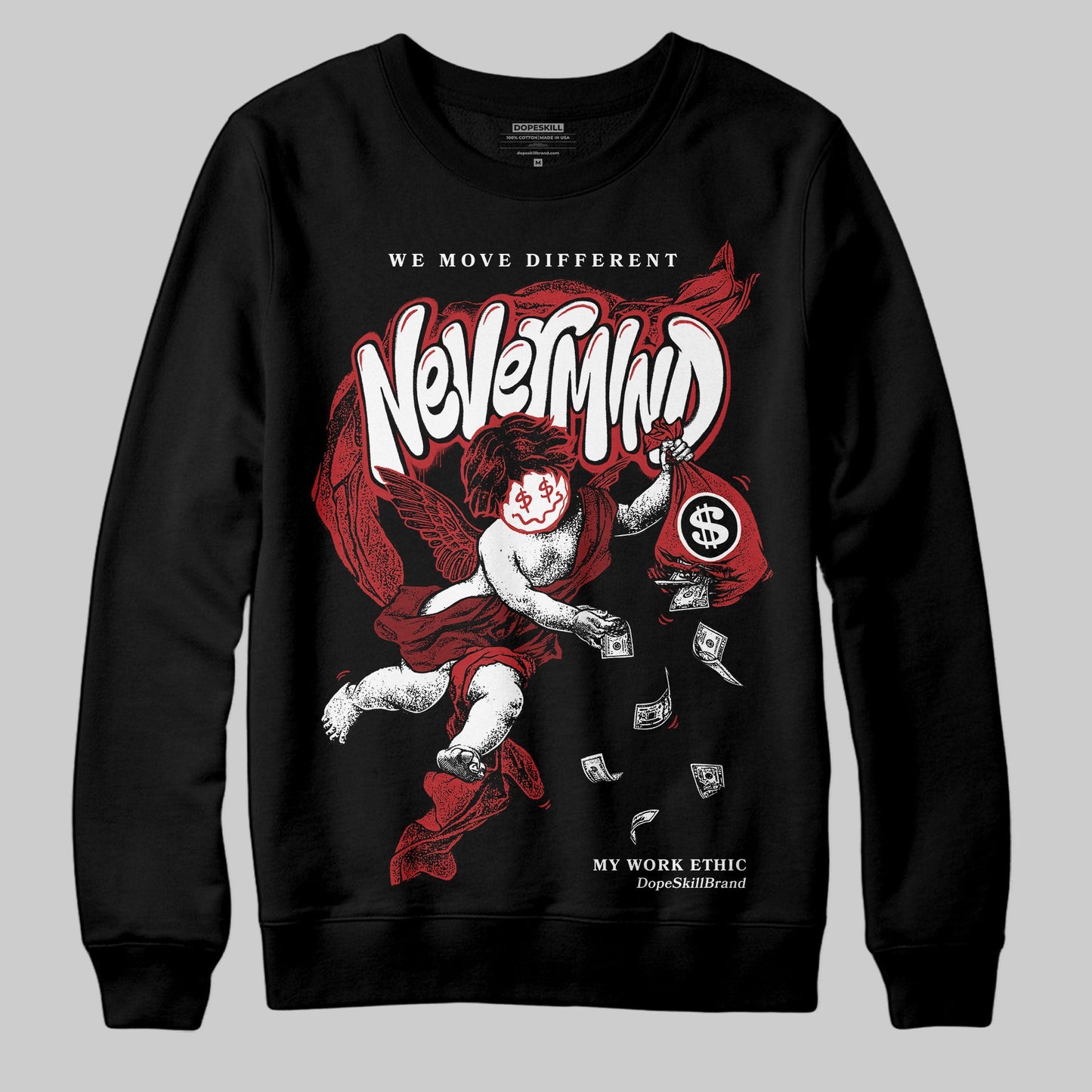 Flu Game 12s DopeSkill Sweatshirt Nevermind Graphic