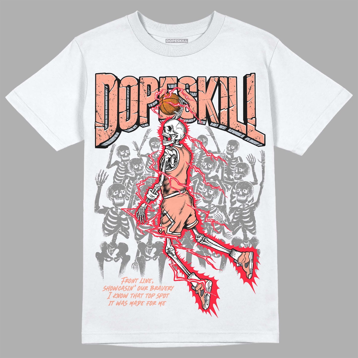 Crimson Bliss 5s DopeSkill T-Shirt Thunder Dunk Graphic