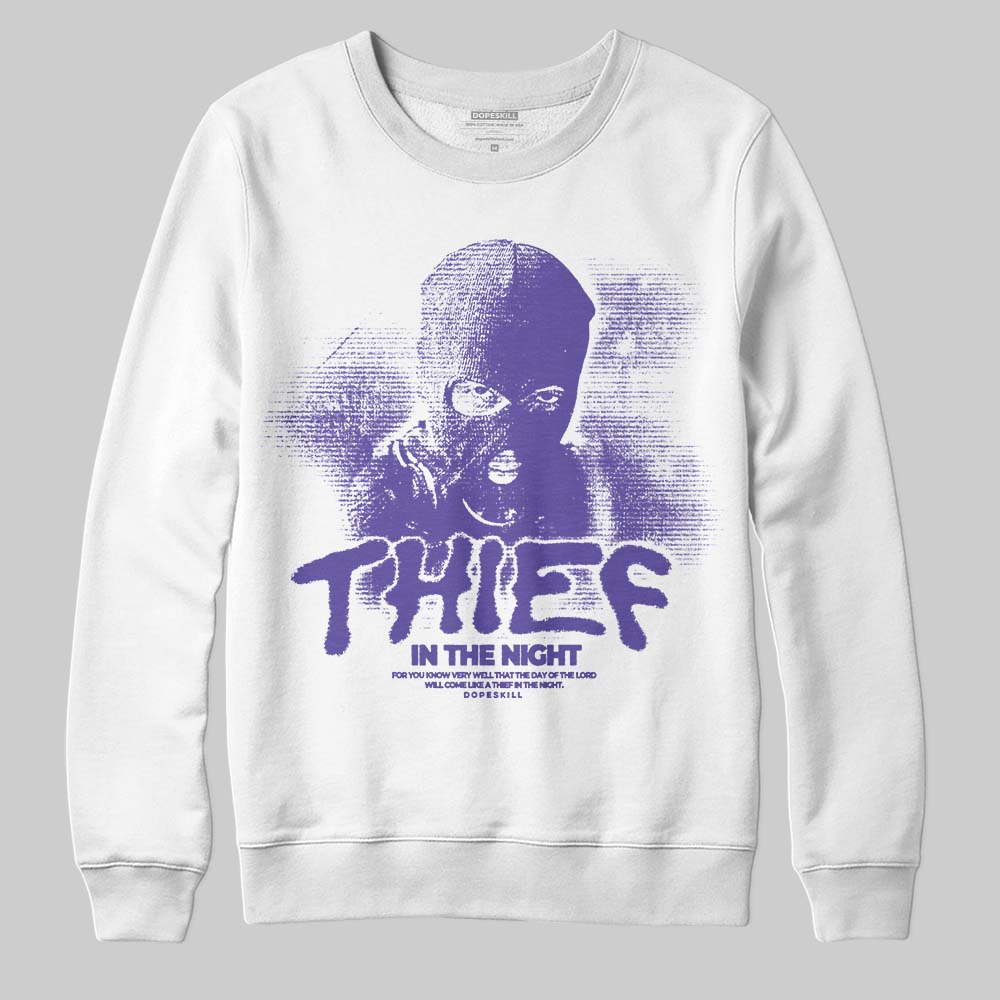 Grape 5s DopeSkill Sweatshirt Thief In The Night Graphic
