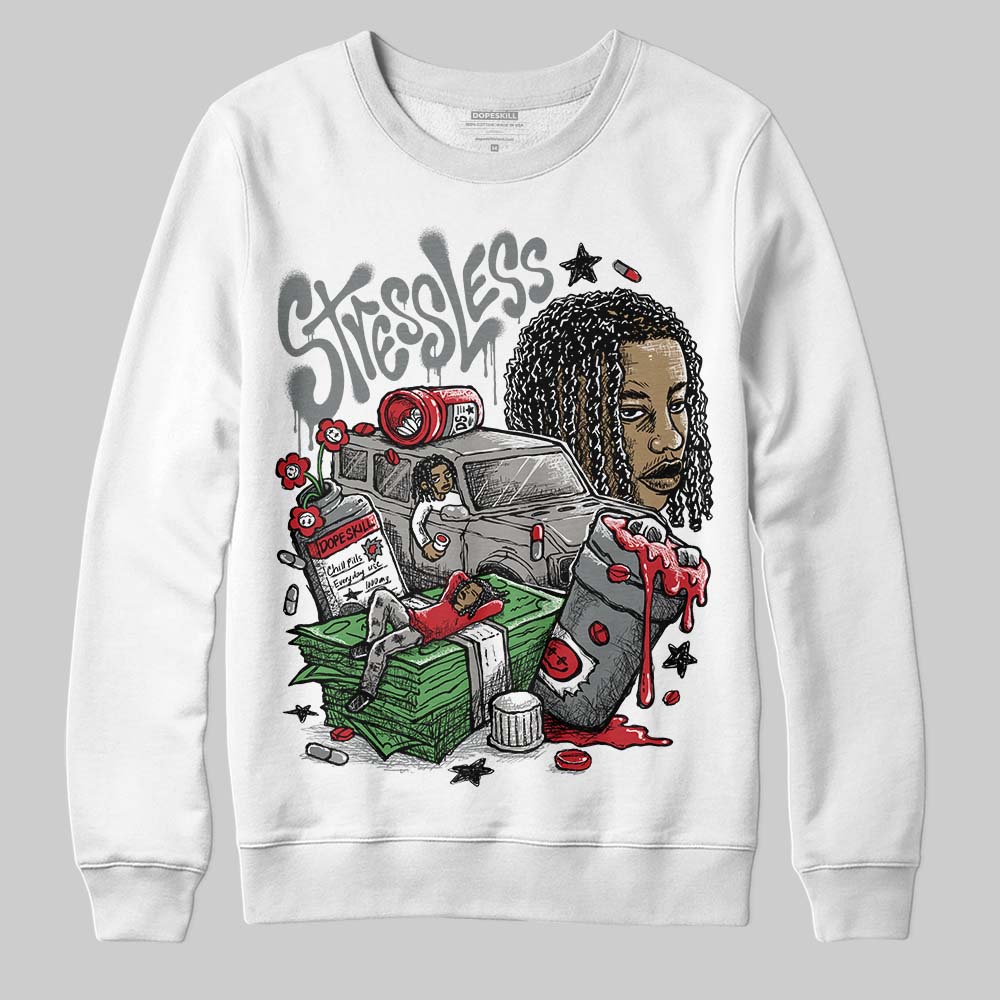 Cool Grey 9s DopeSkill Sweatshirt Stressless Graphic