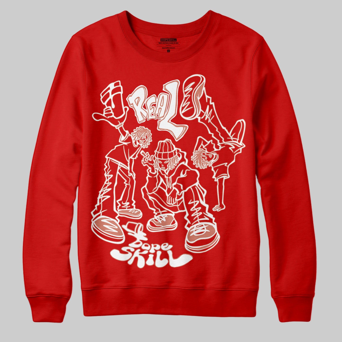Bred Velvet 11s DopeSkill Red Sweatshirt Real Y2K Players Graphic