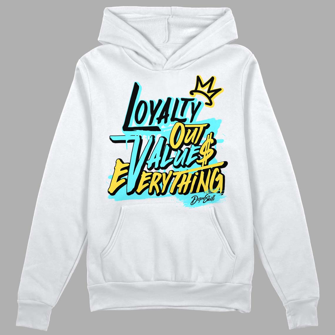 Aqua 5s DopeSkill Hoodie Sweatshirt LOVE Graphic
