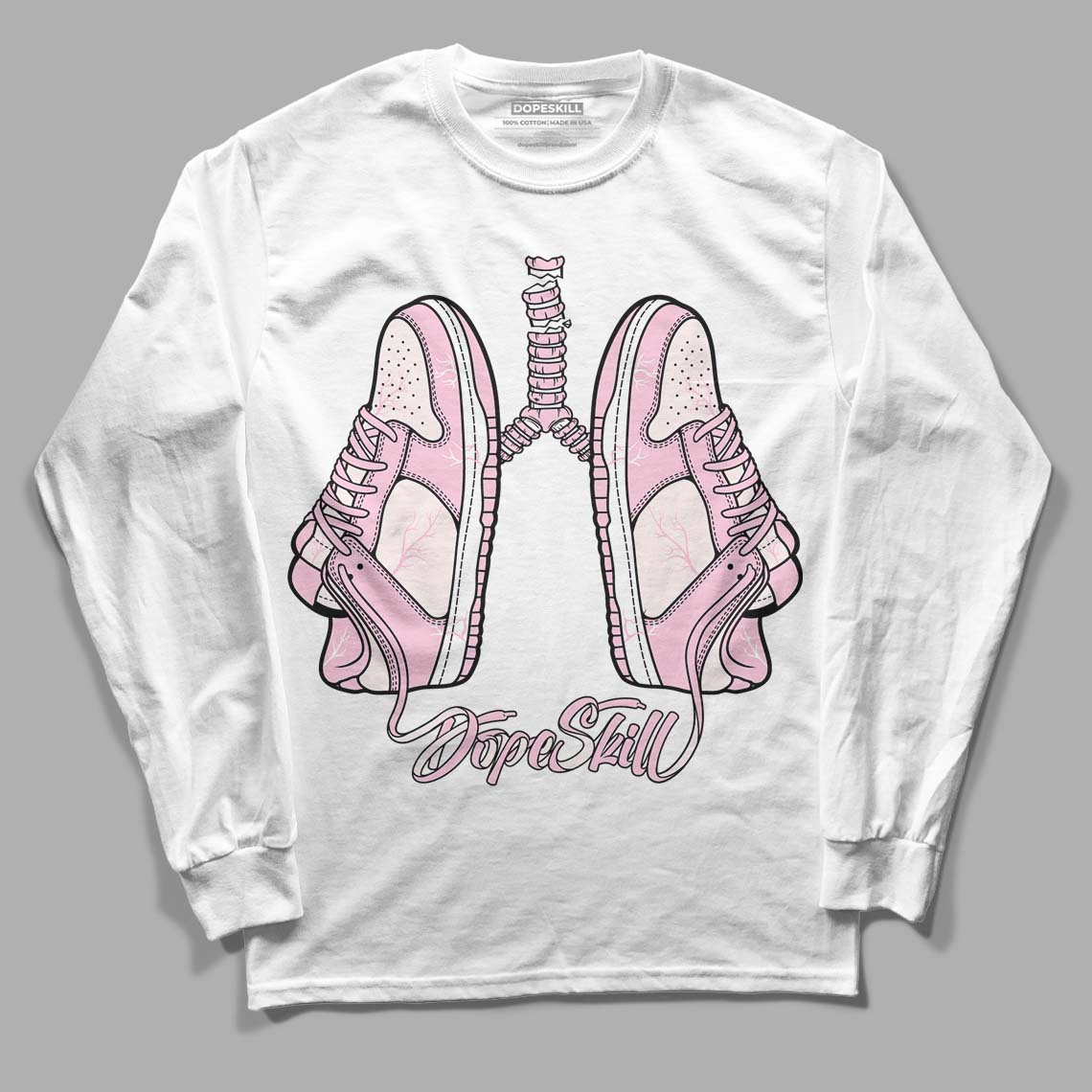 Dunk Low Pink Foam DopeSkill Long Sleeve T-Shirt Breathe Graphic