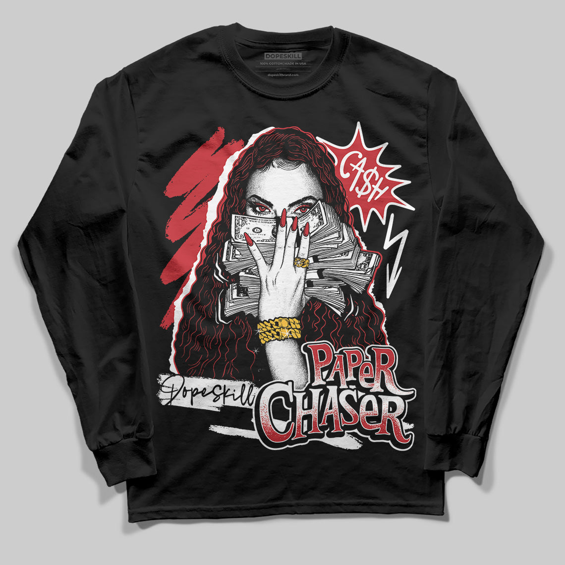 Bred 11s DopeSkill Long Sleeve T-Shirt NPC Graphic