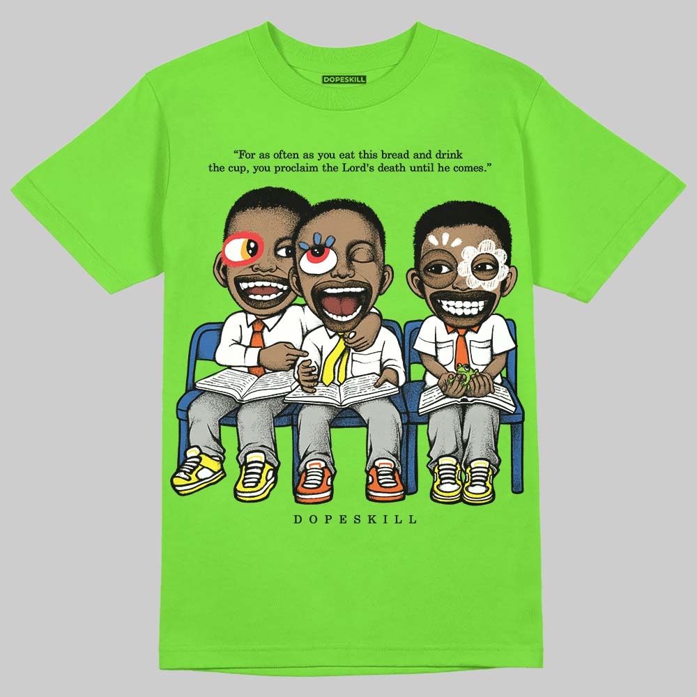Neon Green Collection DopeSkill T-Shirt First Sunday Graphic