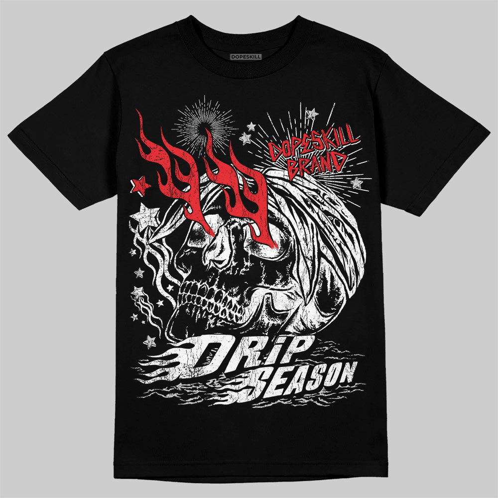Black and White Collection DopeSkill T-Shirt Drip Season Graphic