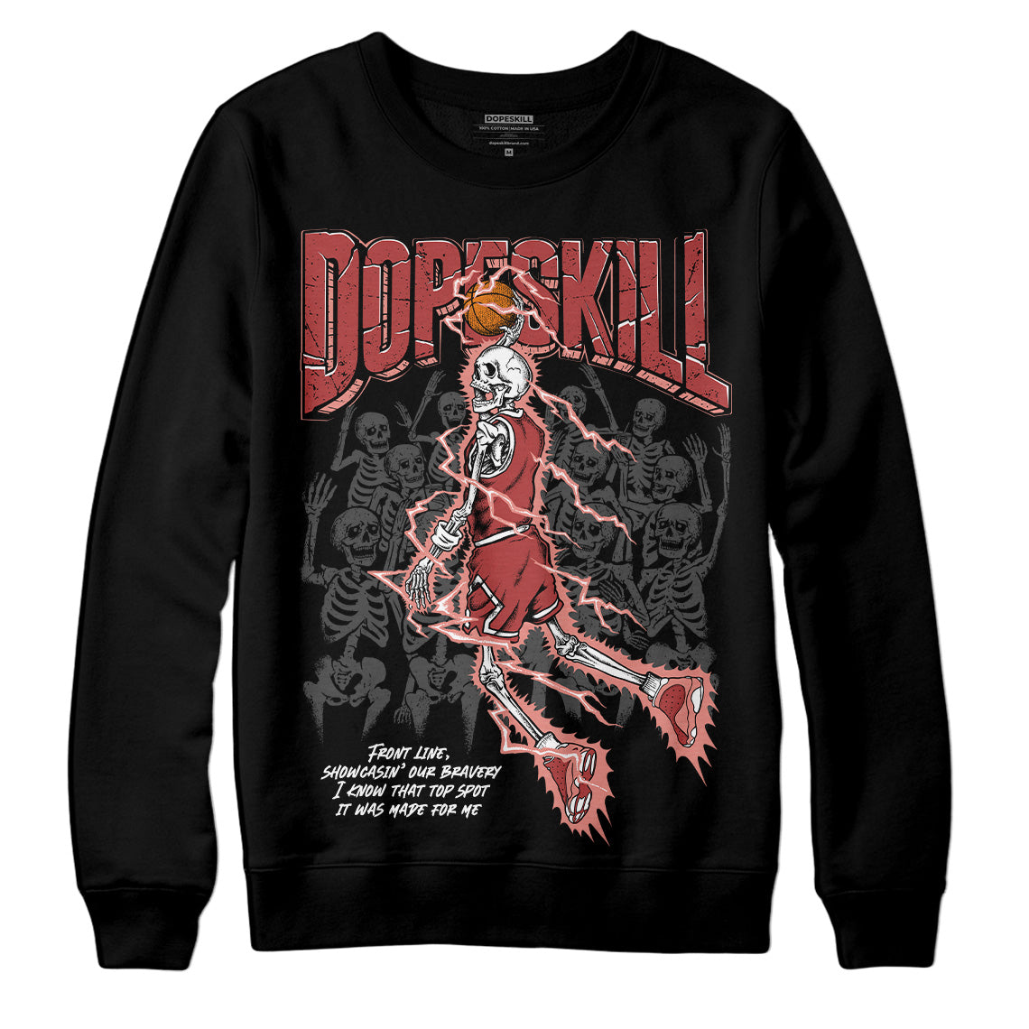 Dune Red 13s DopeSkill Sweatshirt Thunder Dunk Graphic