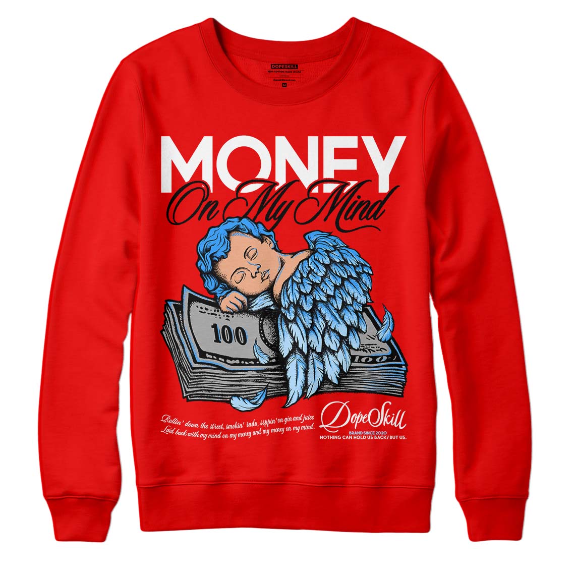 Cherry 11s DopeSkill Varsity Red Sweatshirt MOMM Graphic