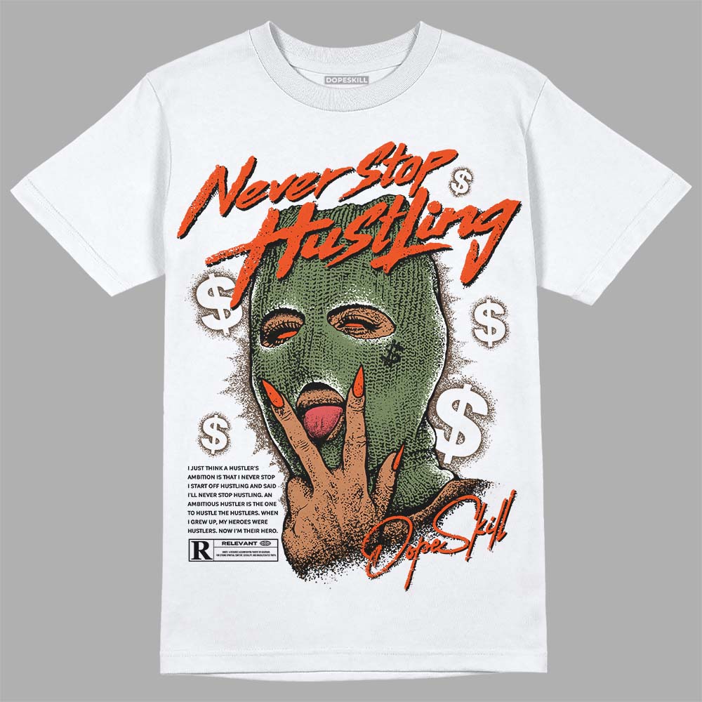 Olive Collection DopeSkill T-Shirt Never Stop Hustling Graphic