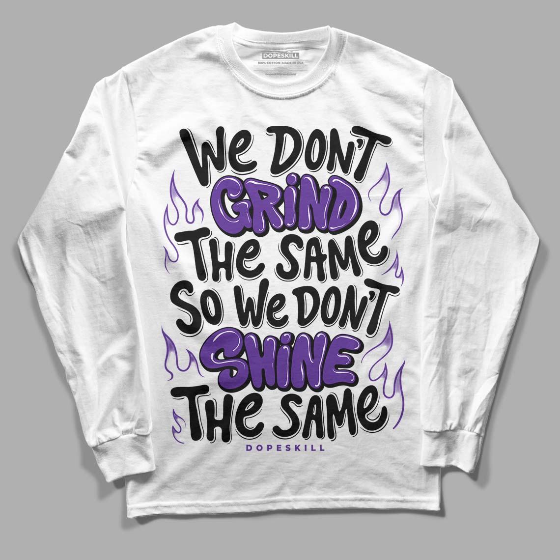 Court Purple 13s DopeSkill Long Sleeve T-Shirt Grind Shine Graphic