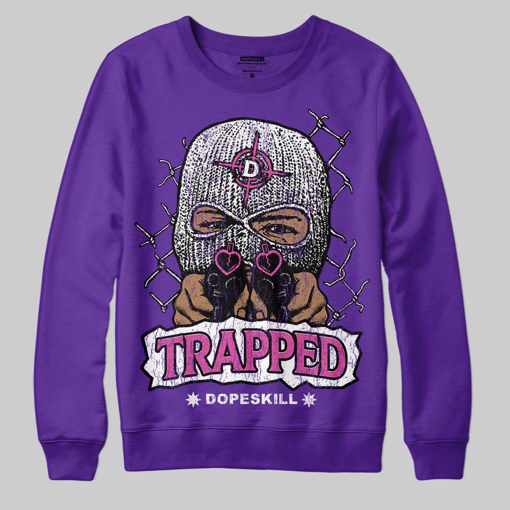 PURPLE Collection DopeSkill Sweatshirt New Trapped Graphic