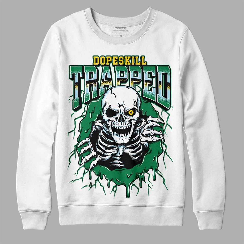Lucky Green 5s DopeSkill Sweatshirt Trapped Halloween Graphic