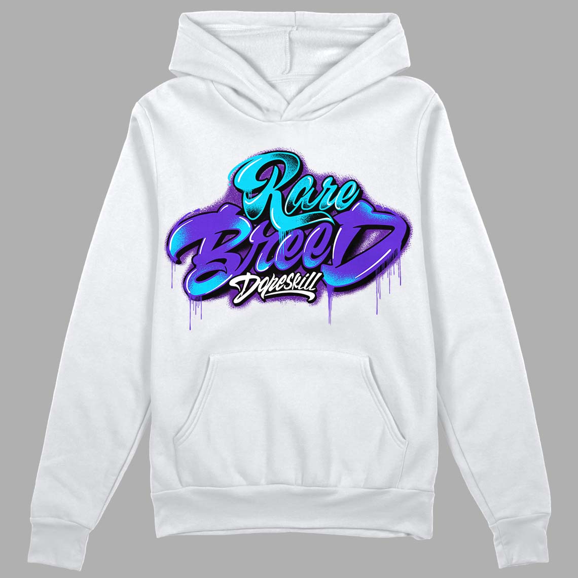 Aqua 6s DopeSkill Hoodie Sweatshirt Rare Breed Type Graphic