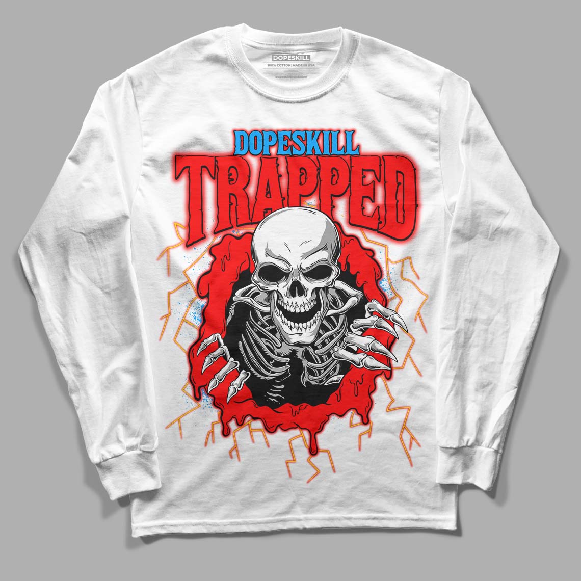 Fruity Pebbles Dunks DopeSkill Long Sleeve T-Shirt Trapped Halloween Graphic