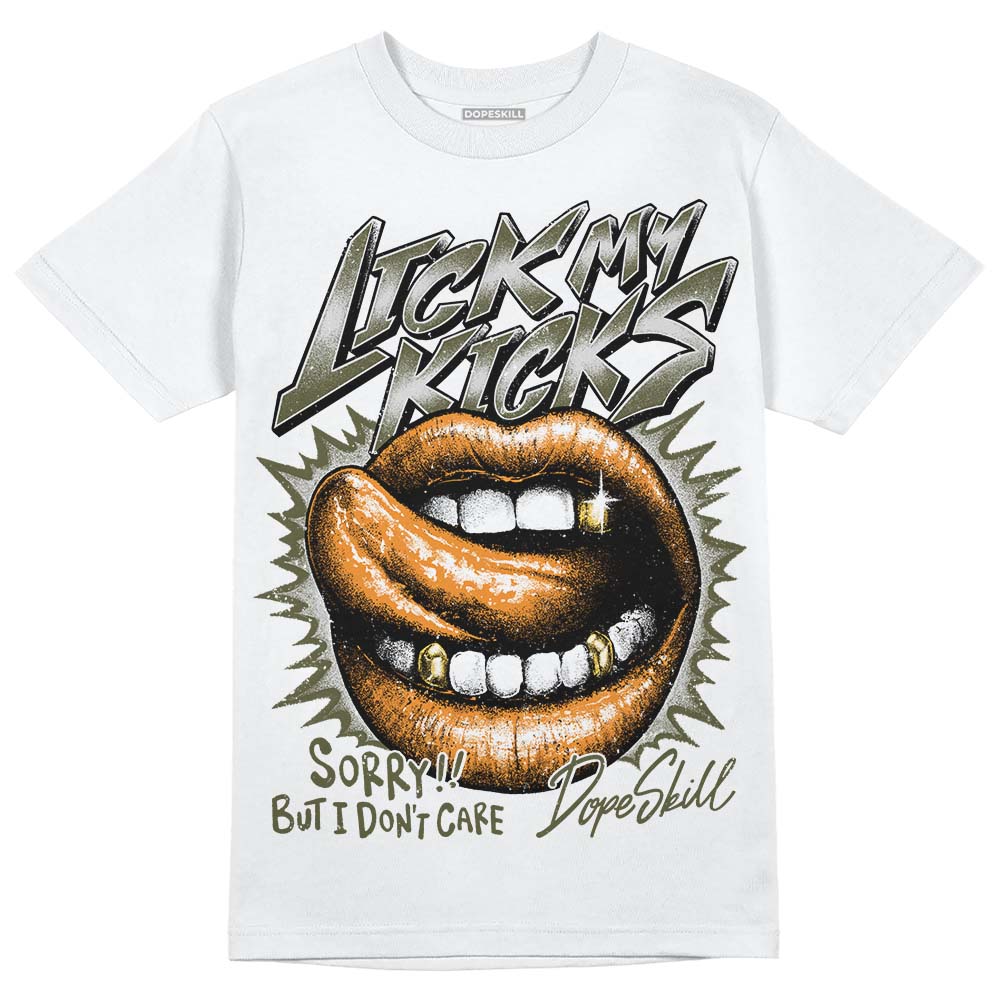 Olive 5s DopeSkill T-Shirt Lick My Kicks Graphic